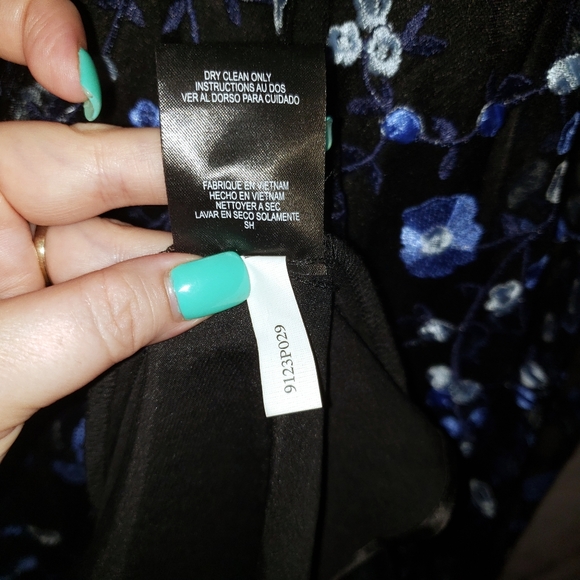 NEW! Tahari ASL black high/low embroidered dress - Picture 12 of 13